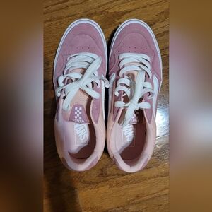 Vans Pink Suede & Canvas Low-Top Sneakers